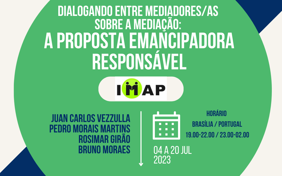 Curso Online – Dialogando entre mediadores/as sobre a Mediação: a proposta Emancipadora Responsável